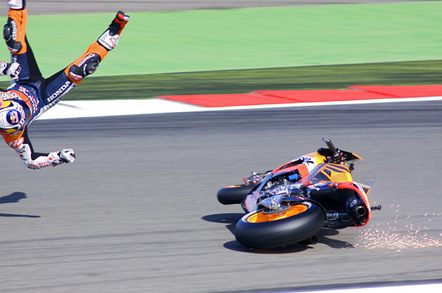 Bike crash photo via Shutterstock