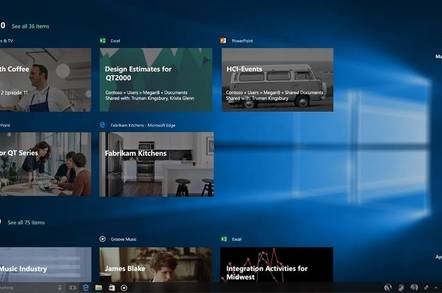 Activity Cards in the forthcoming Windows Timeline