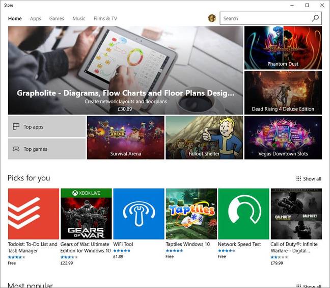 The Windows 10 Store The Windows 10 Store