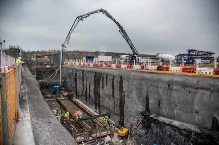 Hinkley C concrete pour, photo courtesy EDF Energy
