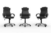 Three CEO chairs