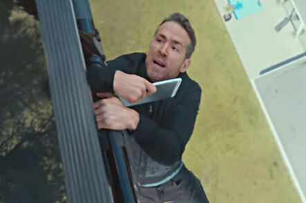 Ryan Reynolds dangles off a helicopter for BT