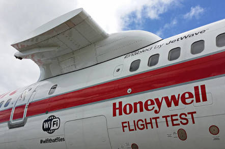 Honeywell's R&D Boeing 757, N757HW, showing detail of the testbed pylon