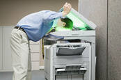 man photocopies own head, pic by shutterstock