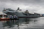 HMS Queen Elizabeth at Rosyth. pic: Andrew Linnett/Crown copyright