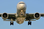 A Boeing 777 airliner on landing. Pic: Shutterstock