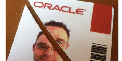 Bernd's Oracle employee badge