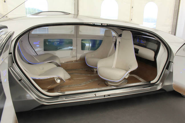 Bosch-Daimler driverless car of the future. Pic: Rebecca Hill