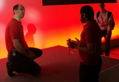 Guthrie takes questions from developers at Red Shirt Day in London