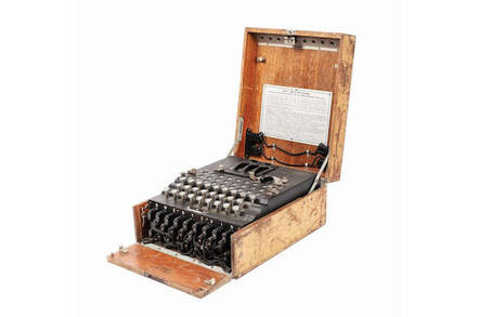 Enigma machine from Bucharest (Artmark)