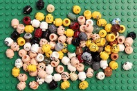 Lego heads photo via Shutterstock
