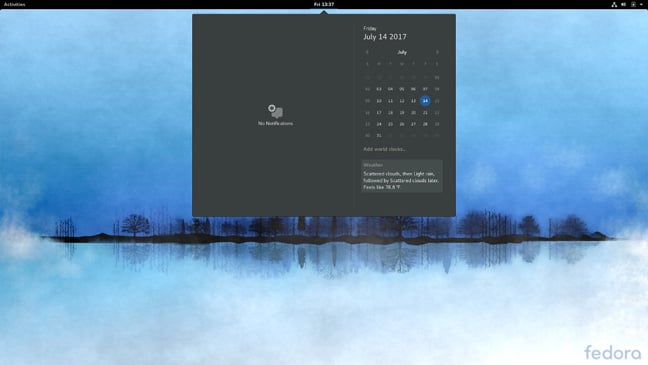 Fedora 26 notifications