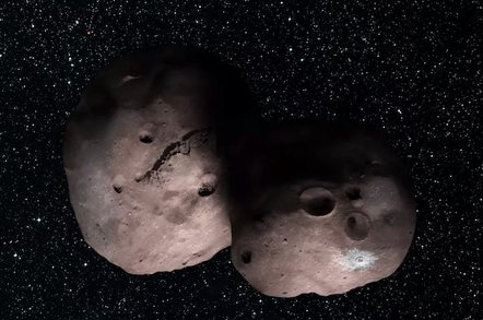 NASA artist’s concept of Kuiper Belt object 2014 MU69. Credits: NASA/JHUAPL/SwRI/Alex Parker