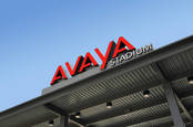 Avaya logo atop Avaya stadium