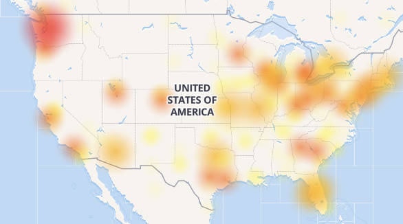 Bing outage map