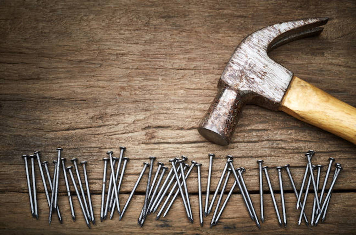 Hammer and Nail Initial Art Ideas - wide 9