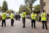 Police officers at Notting Hill Carnival