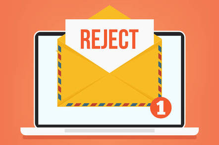 Email rejected