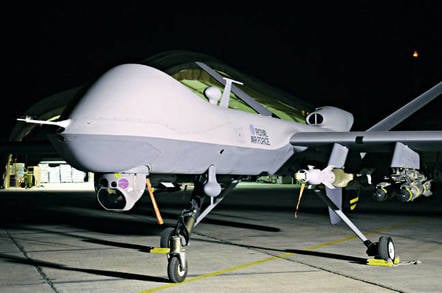 A Royal Air Force MQ-9 Reaper drone. Crown copyright