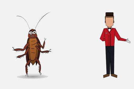 cockroach is invited into hotel/motel