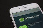 Whatsapp running on an iPhone
