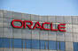 Oracle logo on building in Amsterdam