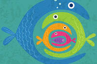 Big fish eats little fish which eats littler fish and so on