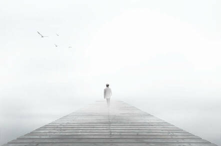 Shuterstock Man in Fog