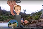 Facebook founder Mark Zuckerberg in VR