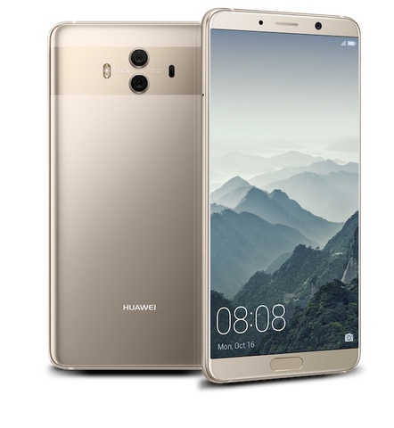 The regular Mate 10 with front-mounted fingerprint sensor