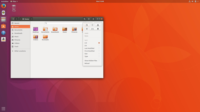 The GNOME Files app, somewhat different than the heavily patched version previous Ubuntu desktops used