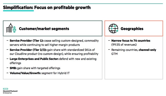 HPE President Antonio Neri's server-killing slide