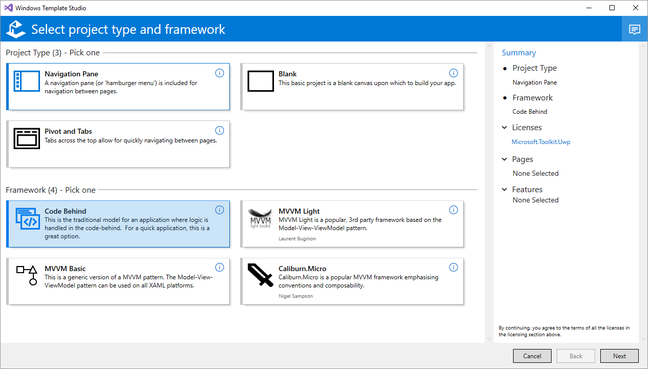 Windows Template Studio eases the path for non-designers working with UWP