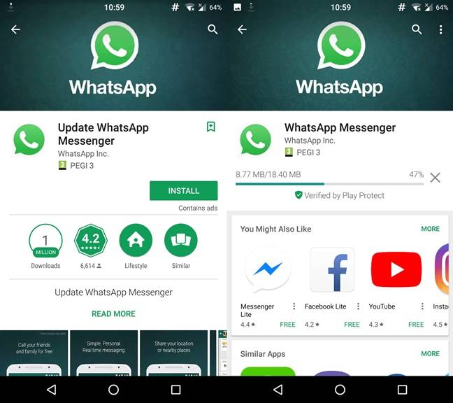 download whatsapp on google play