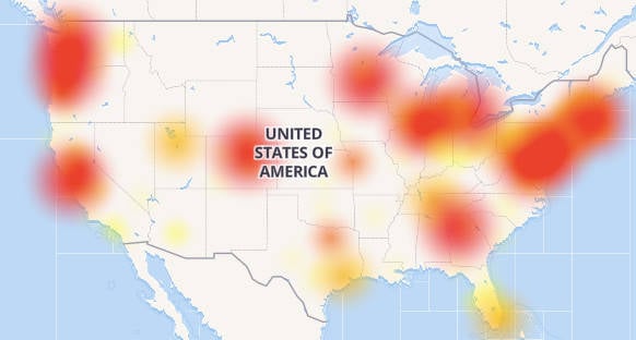 Comcast November 6 outage map