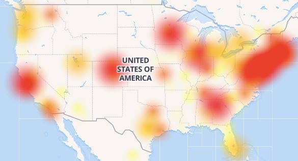 Level 3 map with November 6 outage