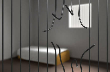 bars broken in jail cell