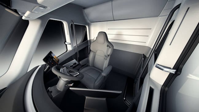 tesla truck interior