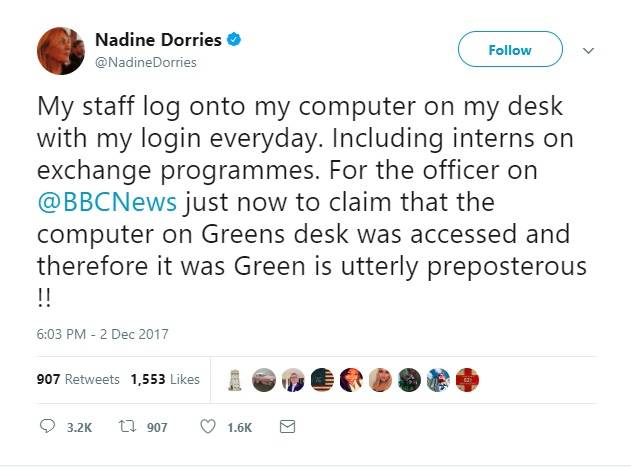 Nadine Dorries tweet 1