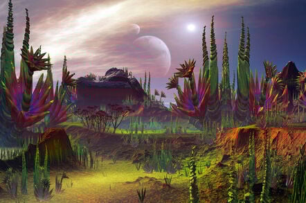 plant life on an alien planet
