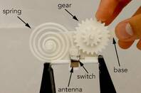 picture of 3D printed WiFi-capable gears