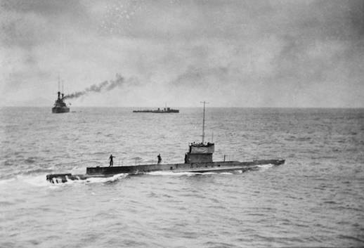 AE1 off Rabaul in 1914