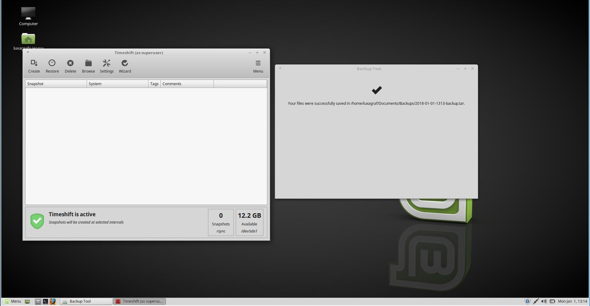 linux mint 18.3 desklets