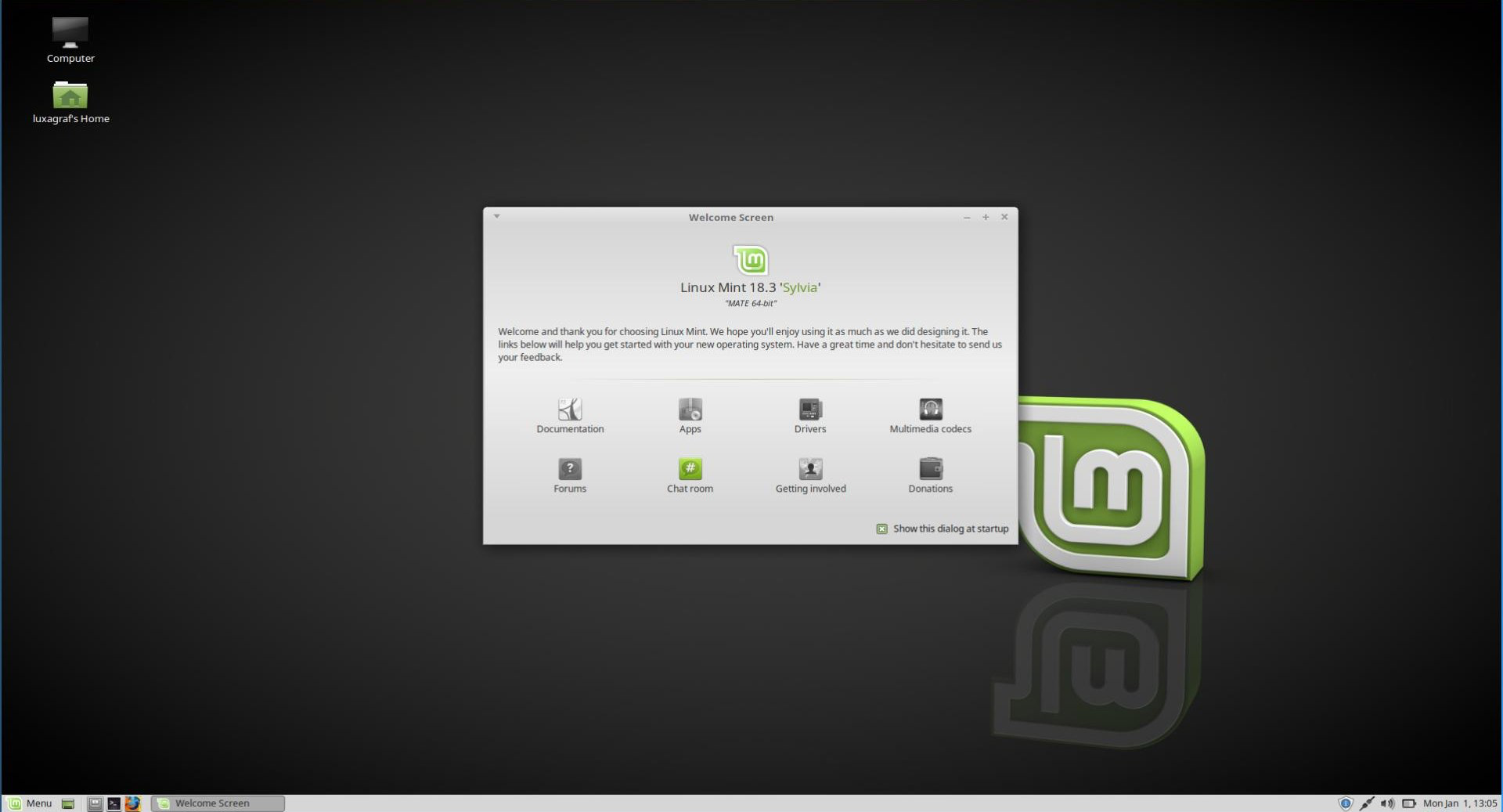 desklets in linux mint mate 19.1