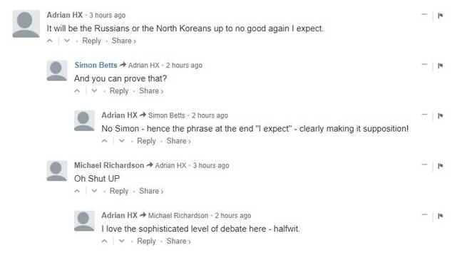 Yahoo North Korea comment