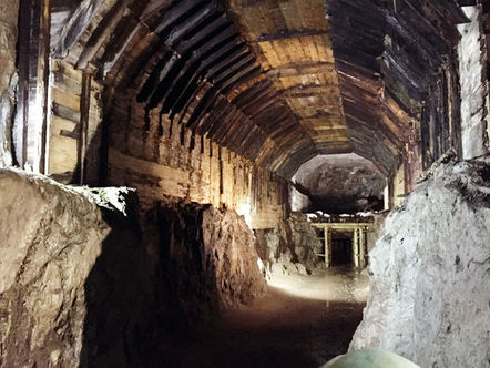 Cavern in Osówka underground city. Pic by Richard Speed 