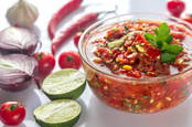 salsa + ingredients