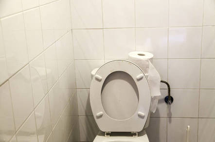 A dingy bathroom