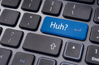 Huh? key on keyboard