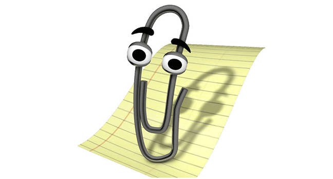 You know something's wrong when Clippy fills you with nostalgia for simpler times